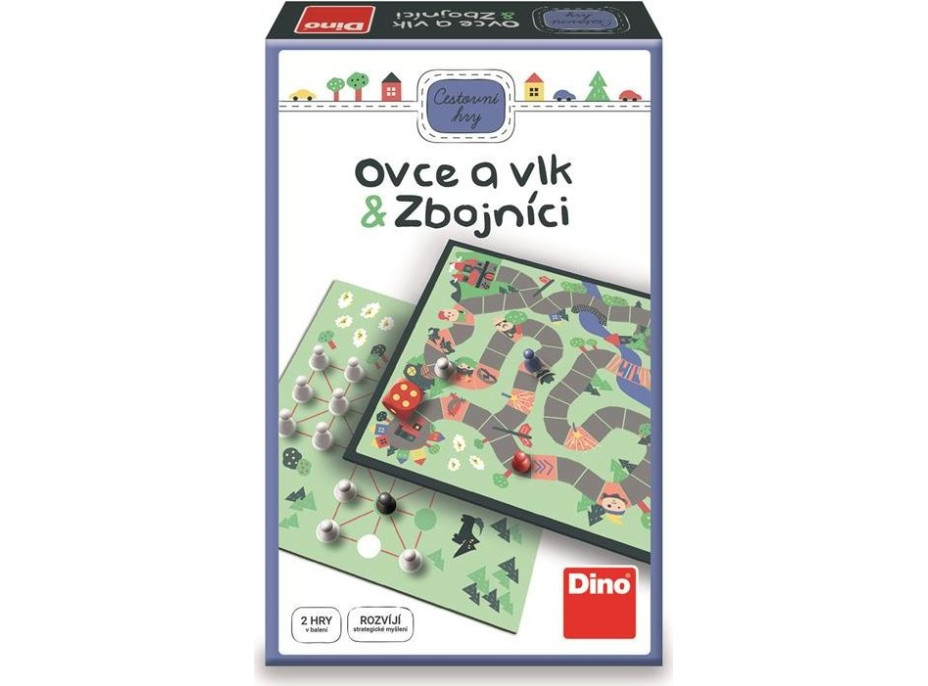 DINO Cestovní hra Vlk a ovce & Zbojníci