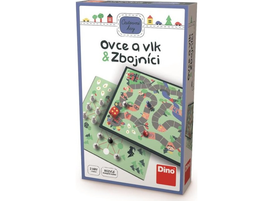 DINO Cestovní hra Vlk a ovce & Zbojníci