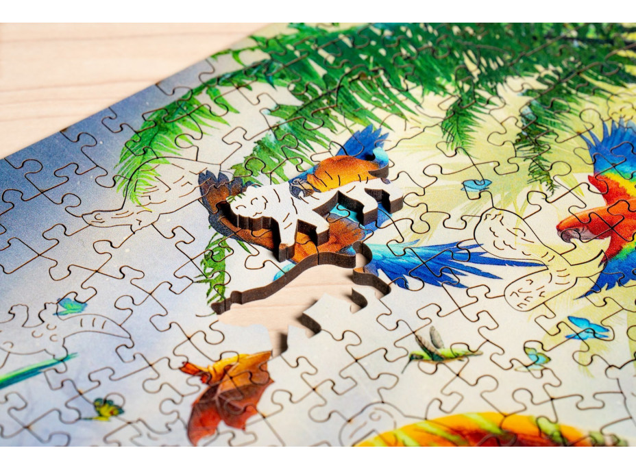 RAVENSBURGER Dřevěné puzzle Tygr v džungli 500 dílků