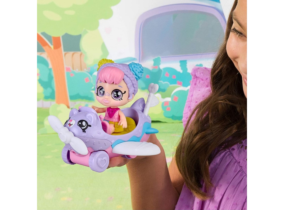 TM TOYS Kindi Kids Minis panenka Rainbow Kate s letadlem