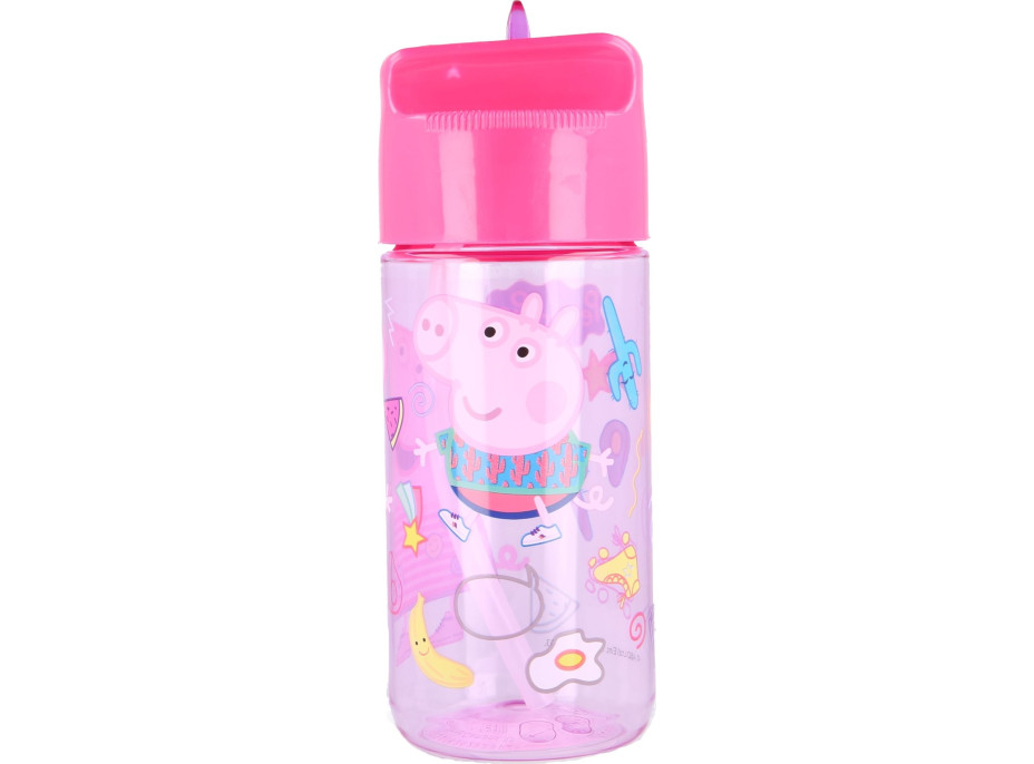 STOR Láhev na pití Tritan Prasátko Peppa 430 ml