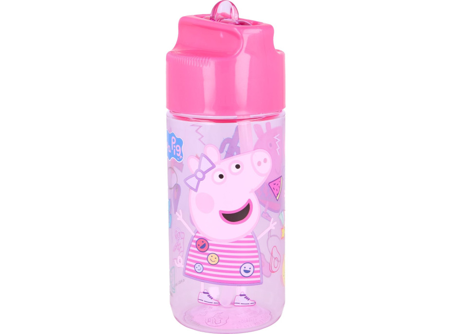 STOR Láhev na pití Tritan Prasátko Peppa 430 ml