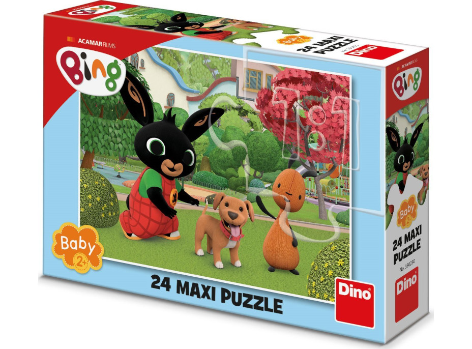 DINO Puzzle Bing s pejskem MAXI 24 dílků
