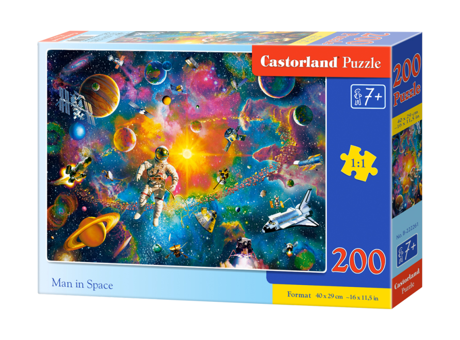 CASTORLAND Puzzle Člověk ve vesmíru 200 dílků