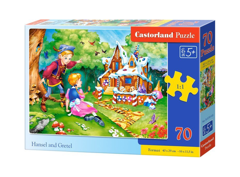 CASTORLAND Puzzle Jeníček a Mařenka 70 dílků