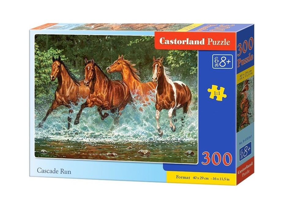 CASTORLAND Puzzle Běh koní 300 dílků