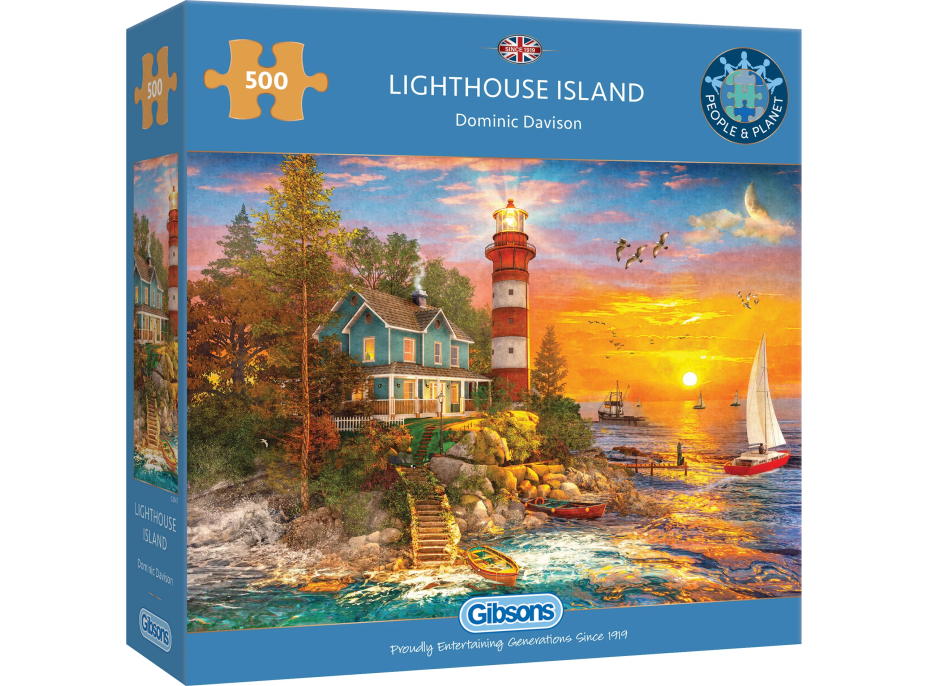 GIBSONS Puzzle Maják na ostrově 500 dílků