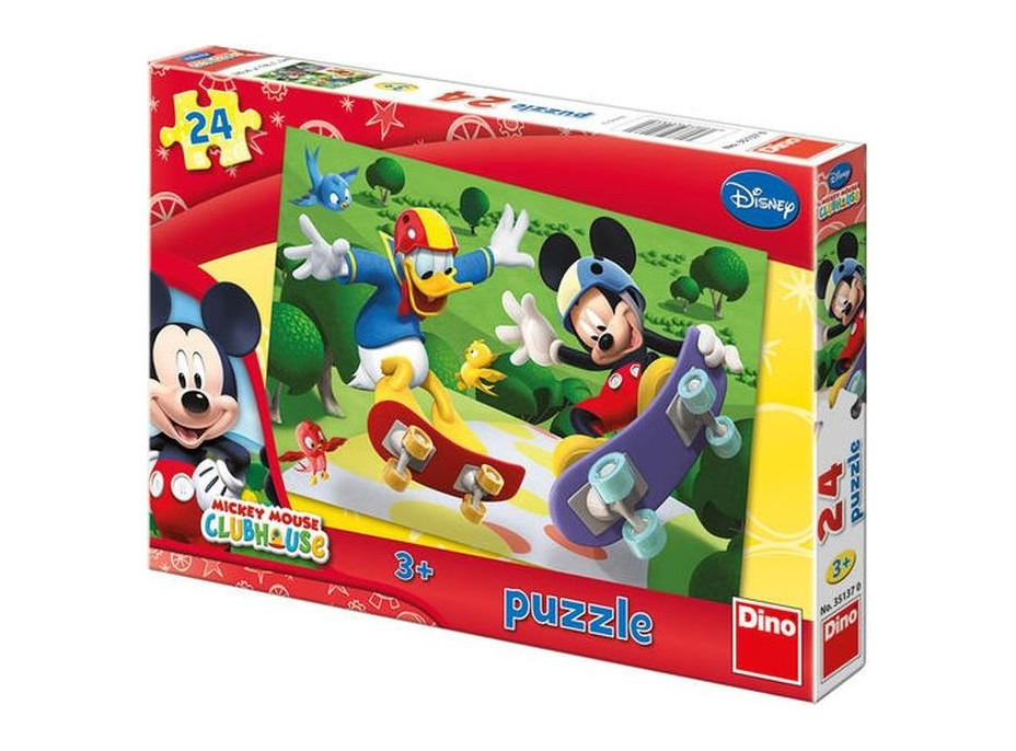 DINO Puzzle Mickeyho klubík 24 dílků