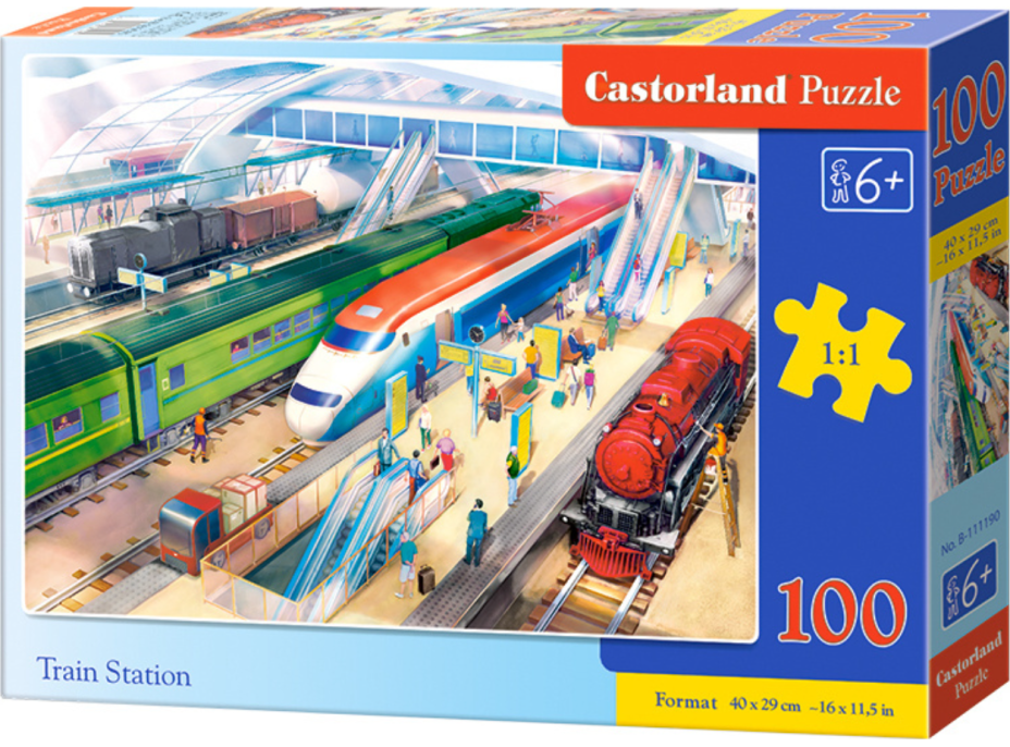CASTORLAND Puzzle Nádraží 100 dílků