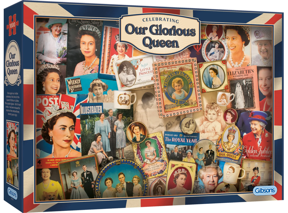 GIBSONS Puzzle Naše velkolepá královna 1000 dílků
