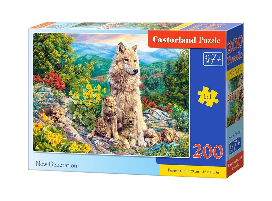 CASTORLAND Puzzle Nová generace 200 dílků