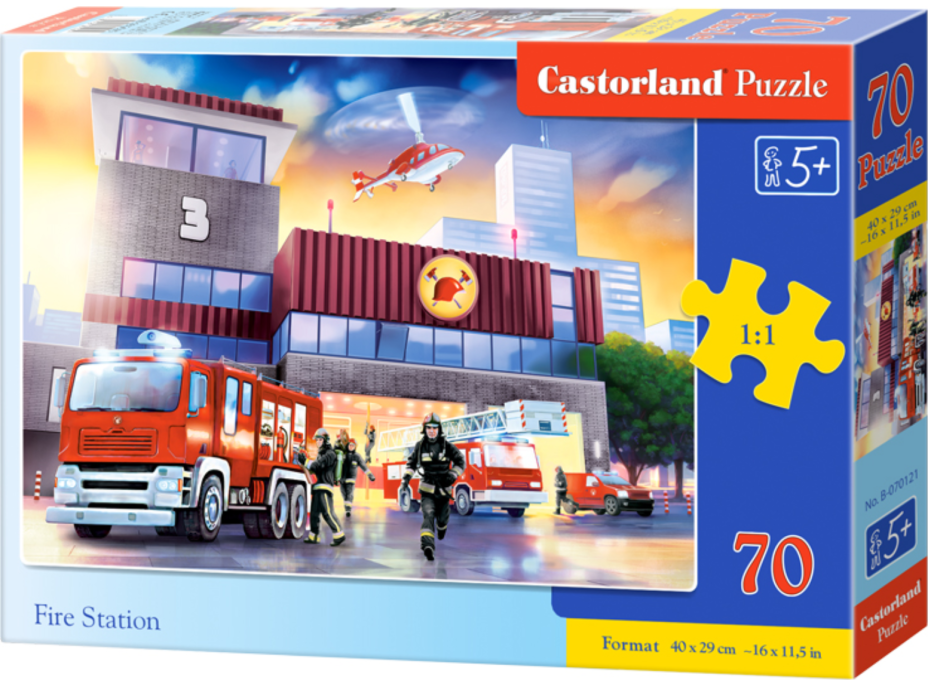 CASTORLAND Puzzle Požární stanice 70 dílků