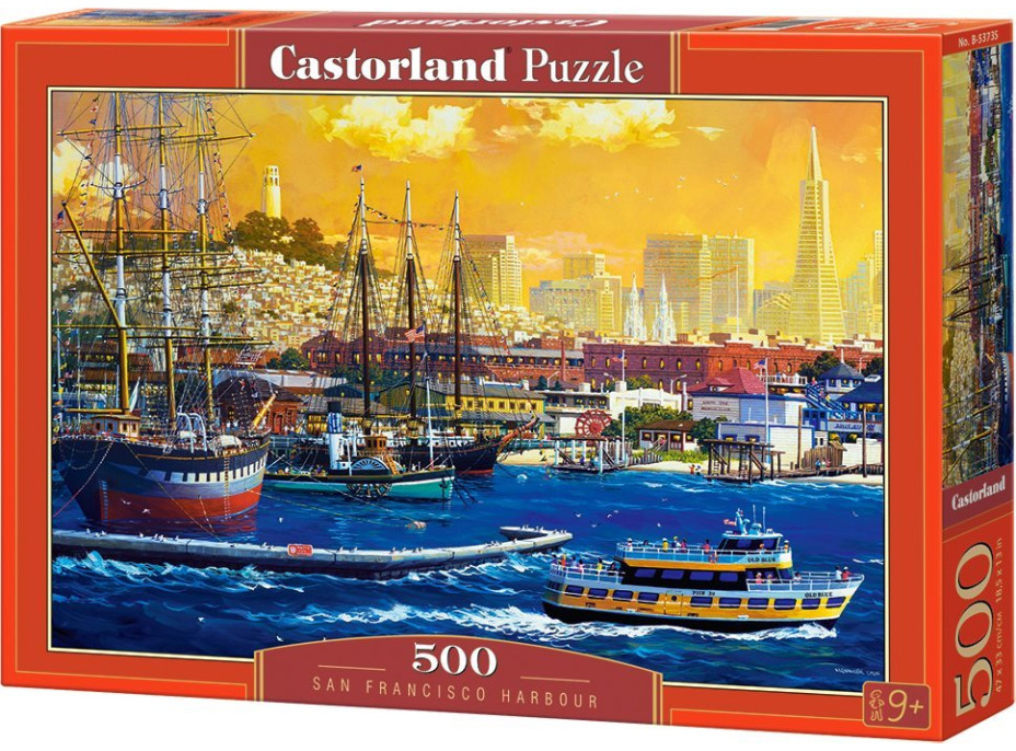 CASTORLAND Puzzle Přístav San Francisco 500 dílků
