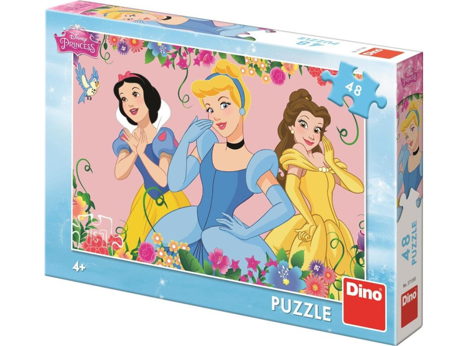 DINO Puzzle Rozkvetlé princezny 48 dílků