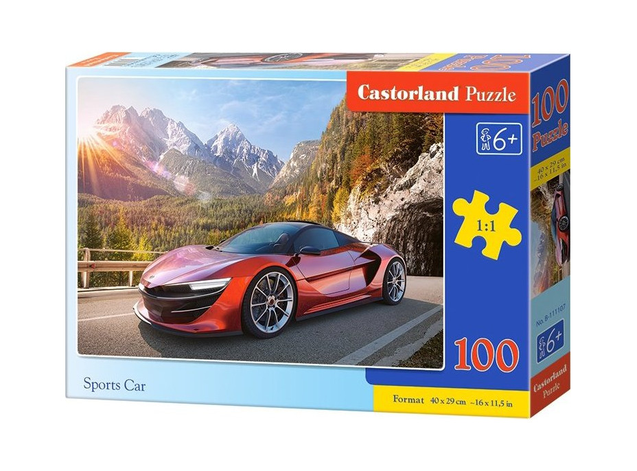 CASTORLAND Puzzle Sportovní auto 100 dílků