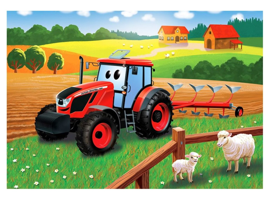 DINO Puzzle Traktor Zetor na poli 24 dílků