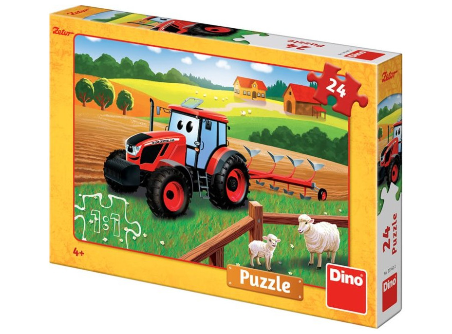 DINO Puzzle Traktor Zetor na poli 24 dílků
