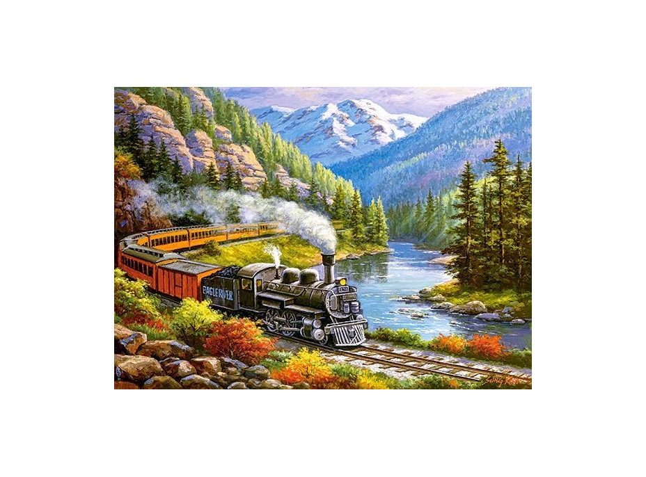 CASTORLAND Puzzle Vlak Eagle River 300 dílků