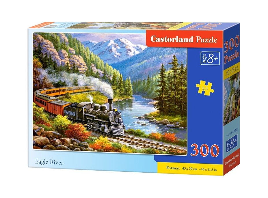 CASTORLAND Puzzle Vlak Eagle River 300 dílků