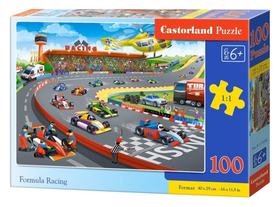 CASTORLAND Puzzle Závody formulí 100 dílků