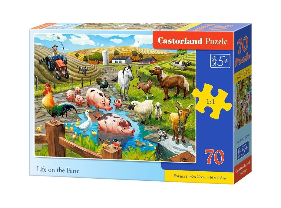 CASTORLAND Puzzle Život na farmě 70 dílků