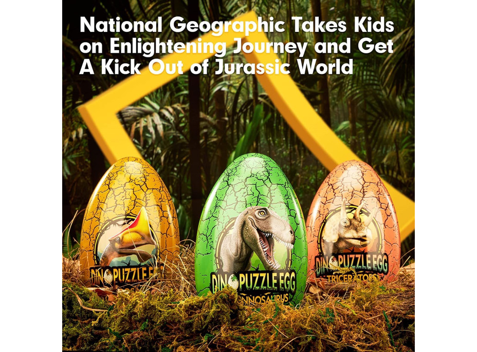 CUBICFUN Oboustranné puzzle ve vejci National Geographic: Pterosaur 63 dílků