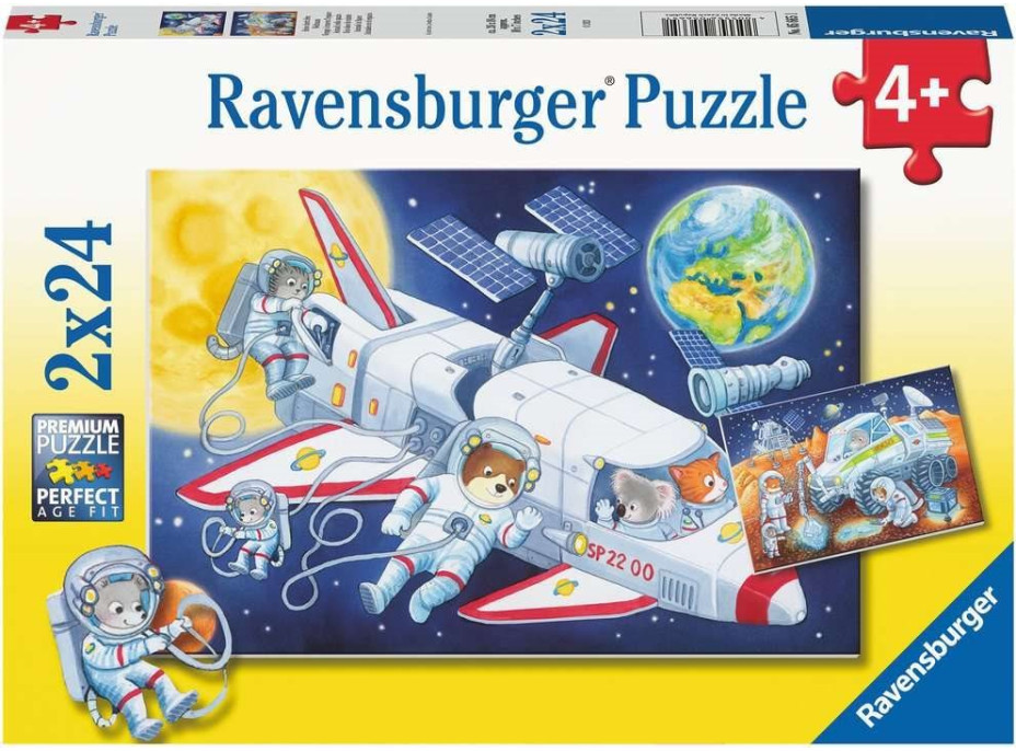 RAVENSBURGER Puzzle Cesta vesmírem 2x24 dílků