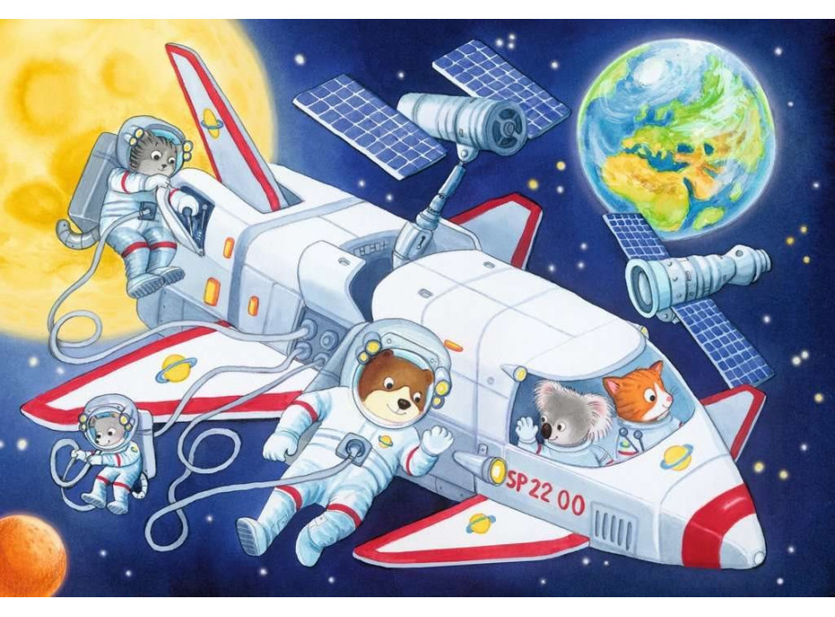 RAVENSBURGER Puzzle Cesta vesmírem 2x24 dílků