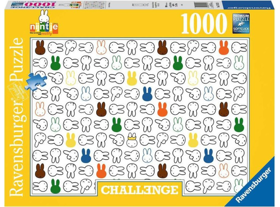 RAVENSBURGER Puzzle Challenge: Miffy 1000 dílků