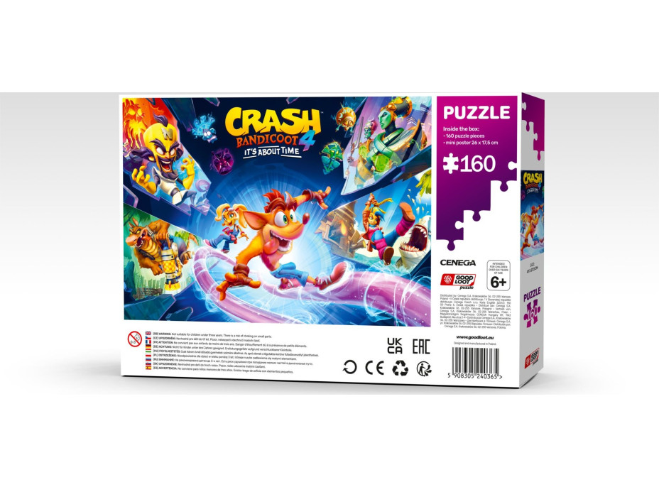 GOOD LOOT Puzzle Crash Bandicoot 4: It's About Time 160 dílků