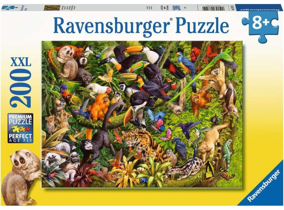 RAVENSBURGER Puzzle Deštný prales XXL 200 dílků