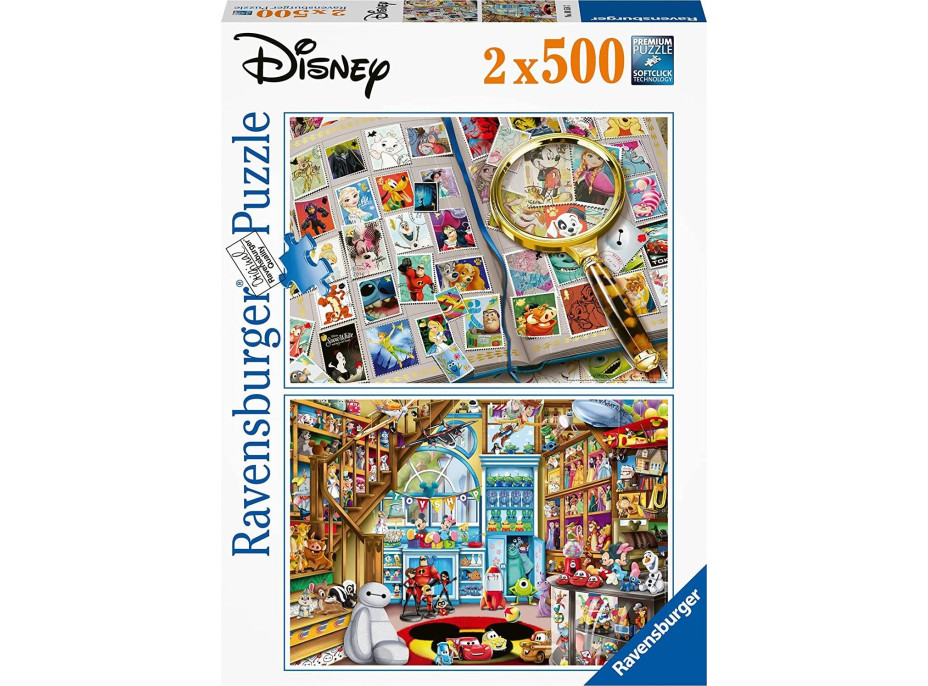 RAVENSBURGER Puzzle Disney klasika 2x500 dílků