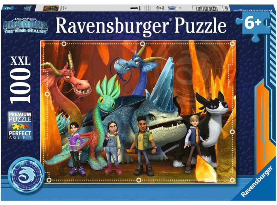 RAVENSBURGER Puzzle Jak vycvičit draka: The Nine Realms XXL 100 dílků