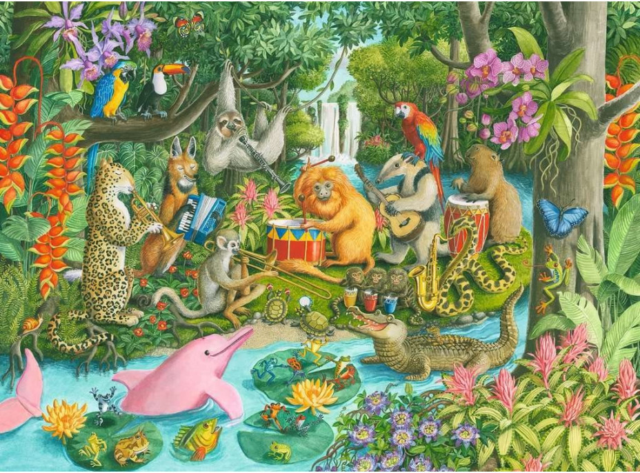 RAVENSBURGER Puzzle Kapela deštného pralesa XXL 100 dílků