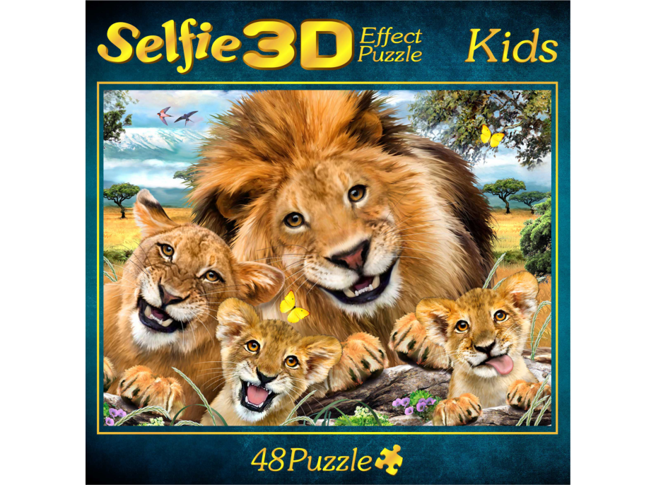 M.I.C. Puzzle Selfie lvího krále 3D 48 dílků