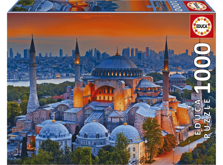 EDUCA Puzzle Modrá mešita, Istanbul 1000 dílků