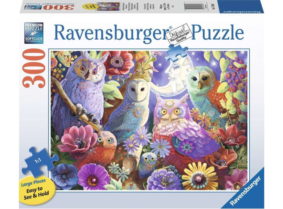 RAVENSBURGER Puzzle Noční sovy EXTRA 300 dílků
