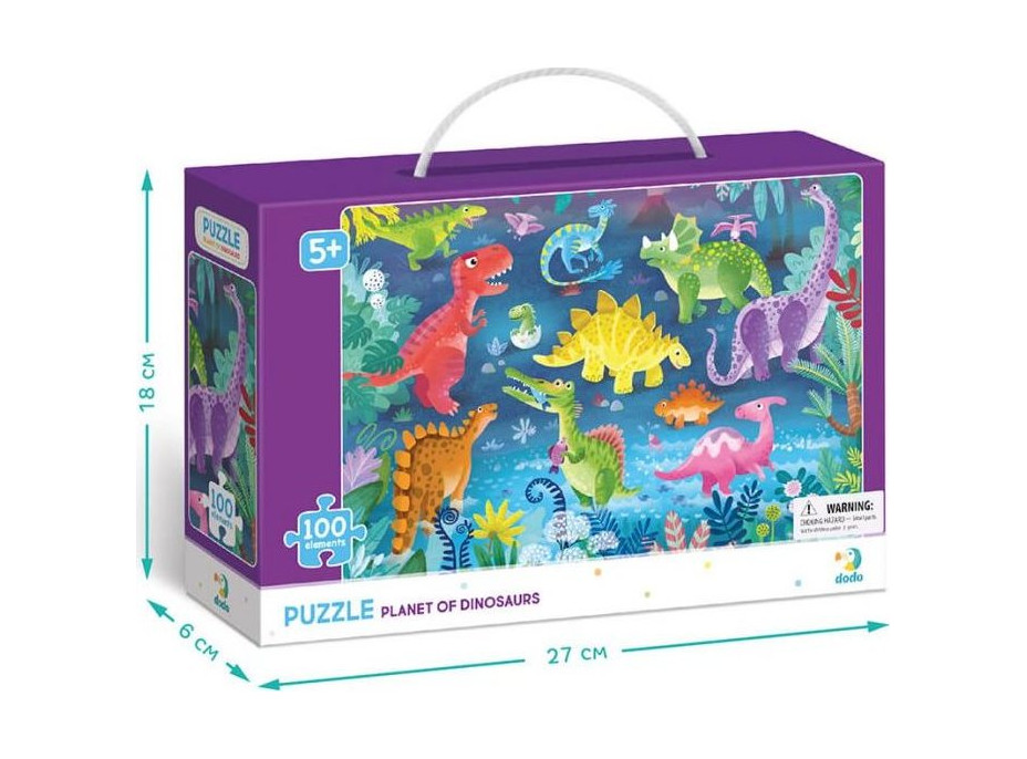 DODO Puzzle Planeta dinosaurů 100 dílků