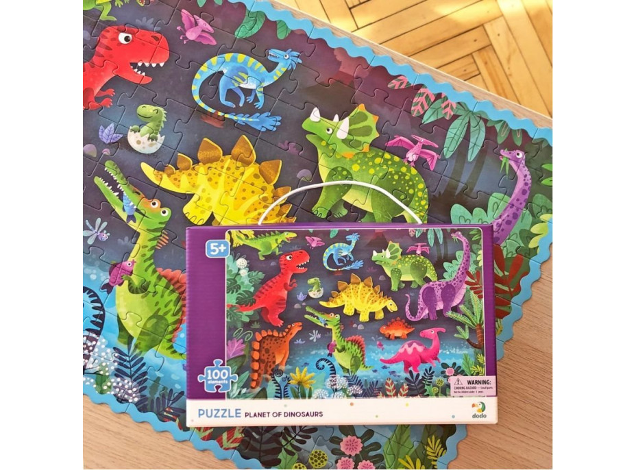 DODO Puzzle Planeta dinosaurů 100 dílků