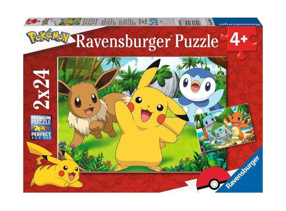 RAVENSBURGER Puzzle Pokémon 2x24 dílků