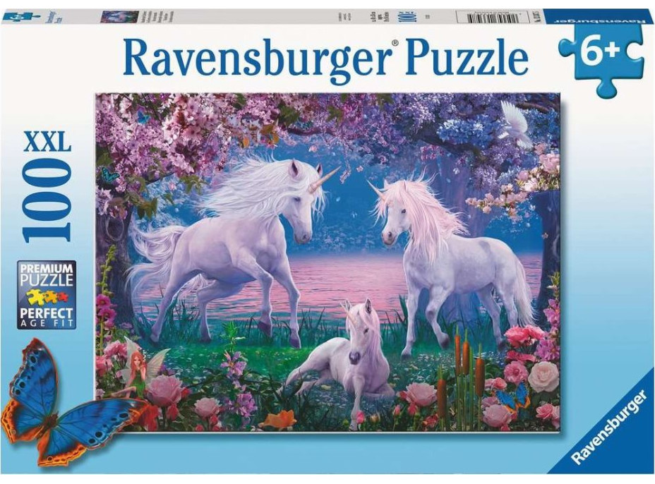 RAVENSBURGER Puzzle Překrásní jednorožci XXL 100 dílků
