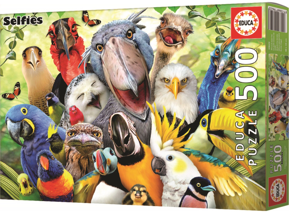 EDUCA Puzzle Selfie: Pozor, vyletí ptáček 500 dílků