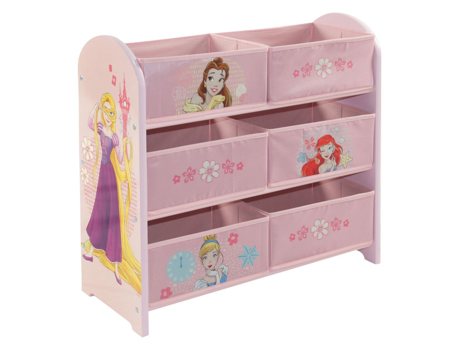 Dětský úložný regál Disney princezny - růžový