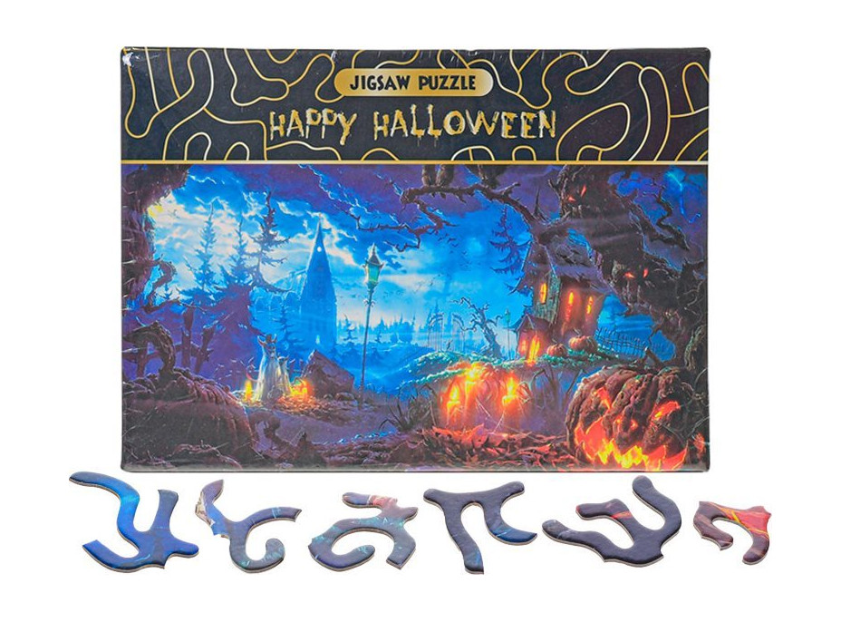 Puzzle Happy Halloween: Dýňová zahrada 468 dílků