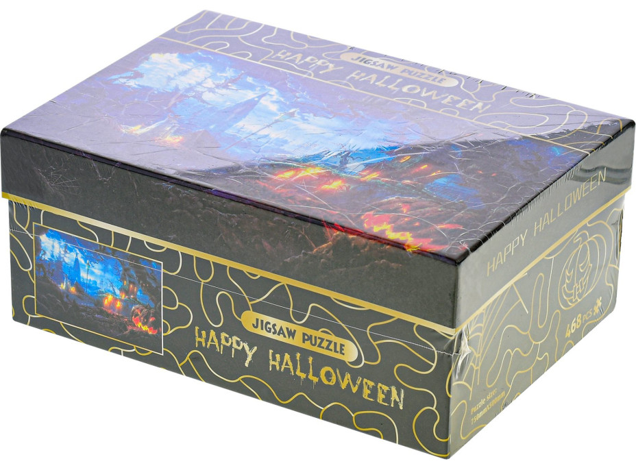 Puzzle Happy Halloween: Dýňová zahrada 468 dílků