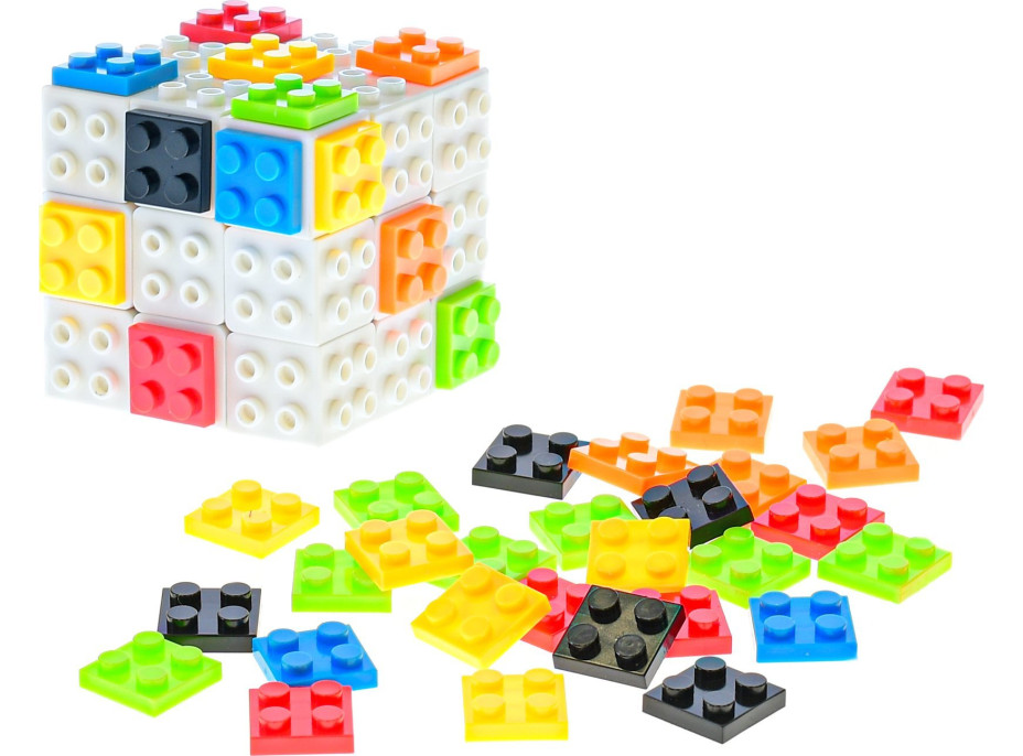 Skládací kostka 3x3x3 s barevnými čtverečky