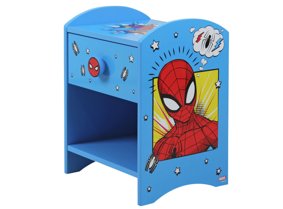 Noční stolek Spiderman - modrý