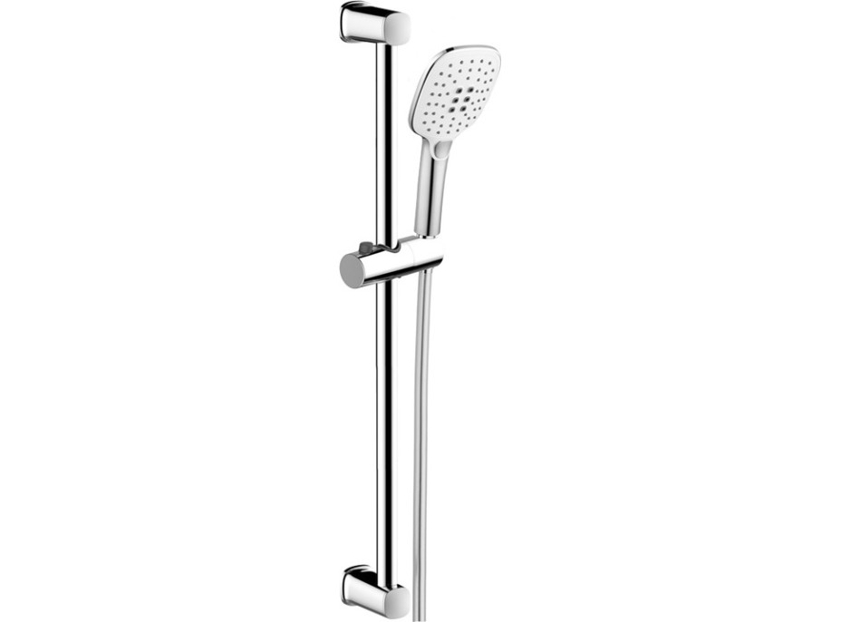 Sprchová tyč s třípolohovou ruční sprchou - 65,7 cm - chromová
