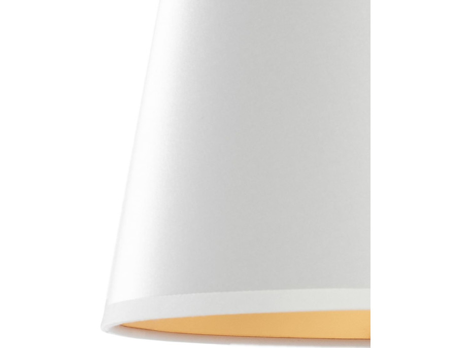 Stolní lampička WOODY white - E27 - bambus/látka