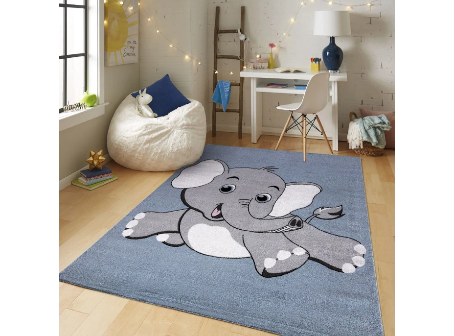 Dětský kusový koberec Candy 155 Blue